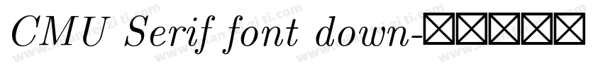 CMU Serif font down字体转换